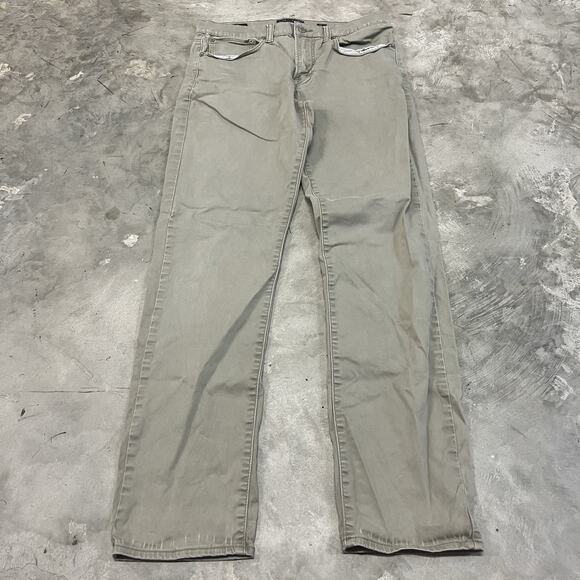 Lucky Brand Jeans Mens 32X32 Beige Stretch 121 Slim Straight Casual Everyday - Picture 1 of 8